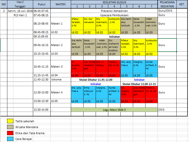JADWAL