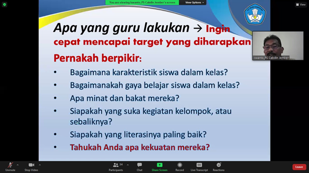KEGIATAN IN-HOUSE TRAINING SMAN 5 JEMBER
