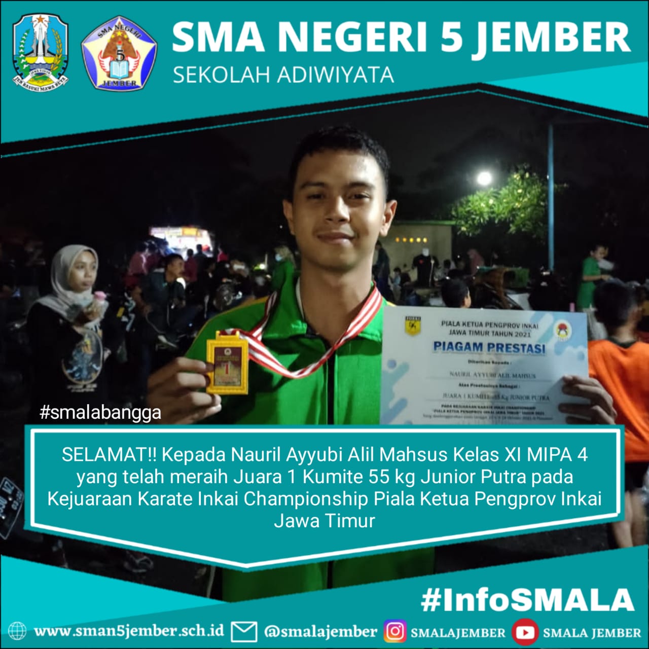 PRESTASI SISWA SMAN 5 JEMBER