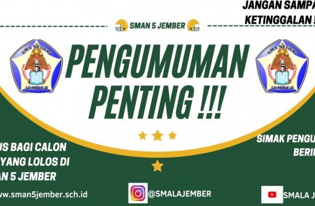 PENGUMUMAN PENTING