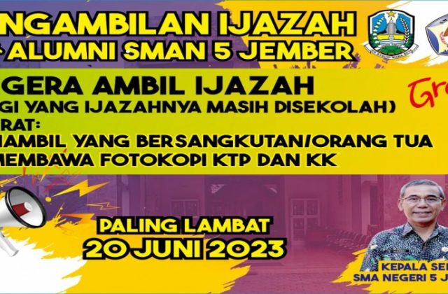 AYO SEGERA AMBIL IJAZAHMU