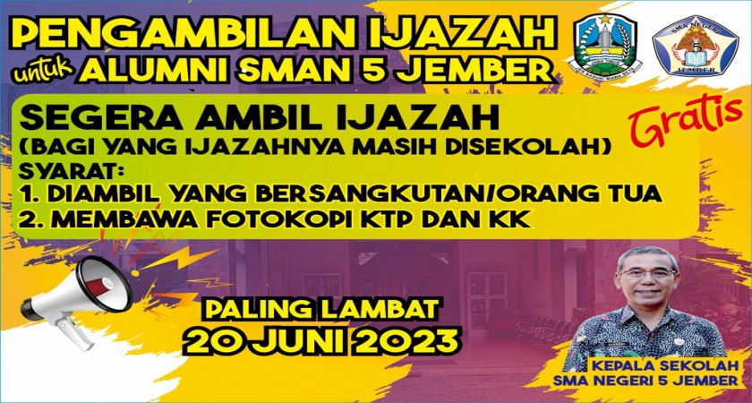 AYO SEGERA AMBIL IJAZAHMU