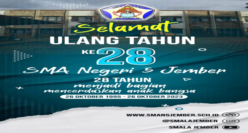 KEGIATAN MAULID NABI DAN DIESNATALIS SMAN 5 JEMBER KE 28