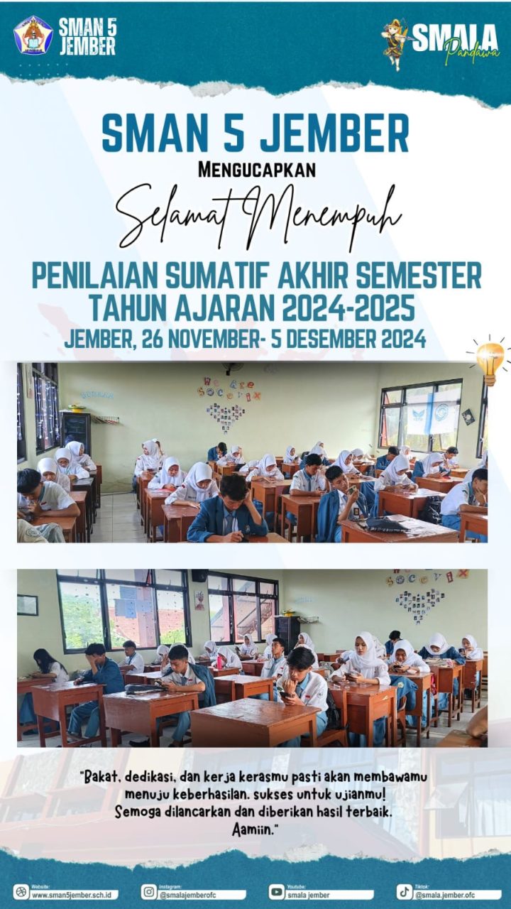 PENILAIAN SUMATIF AKHIR SEMESTER TAHUN 2024-2025