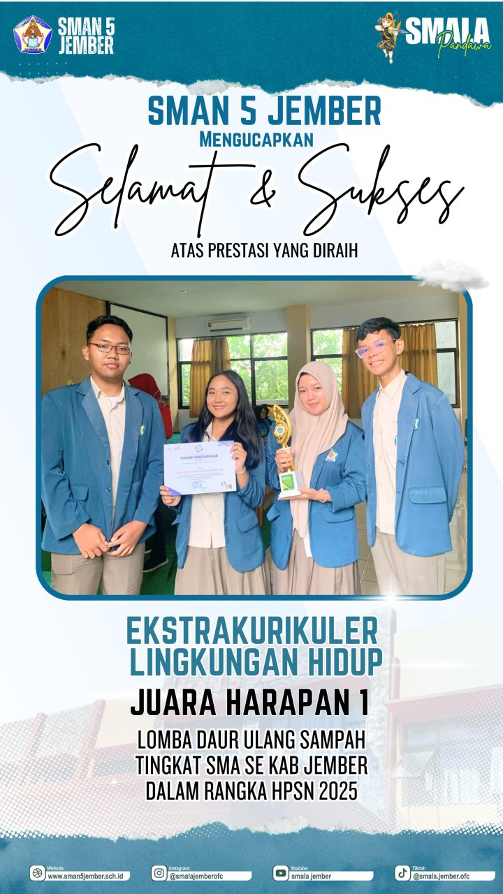 ACHIEVEMENT SISWA BULAN FEBRUARI 2025 SMA NEGERI 5 JEMBER
