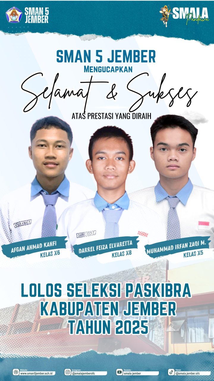 ACHIEVEMENT SISWA BULAN MARET 2025 SMA NEGERI 5 JEMBER
