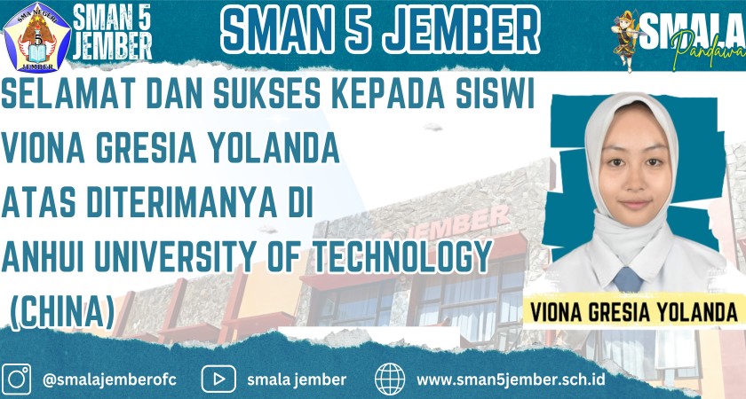 SELAMAT KEPADA VIONA GRESIA YOLANDA LOLOS KE CHINA