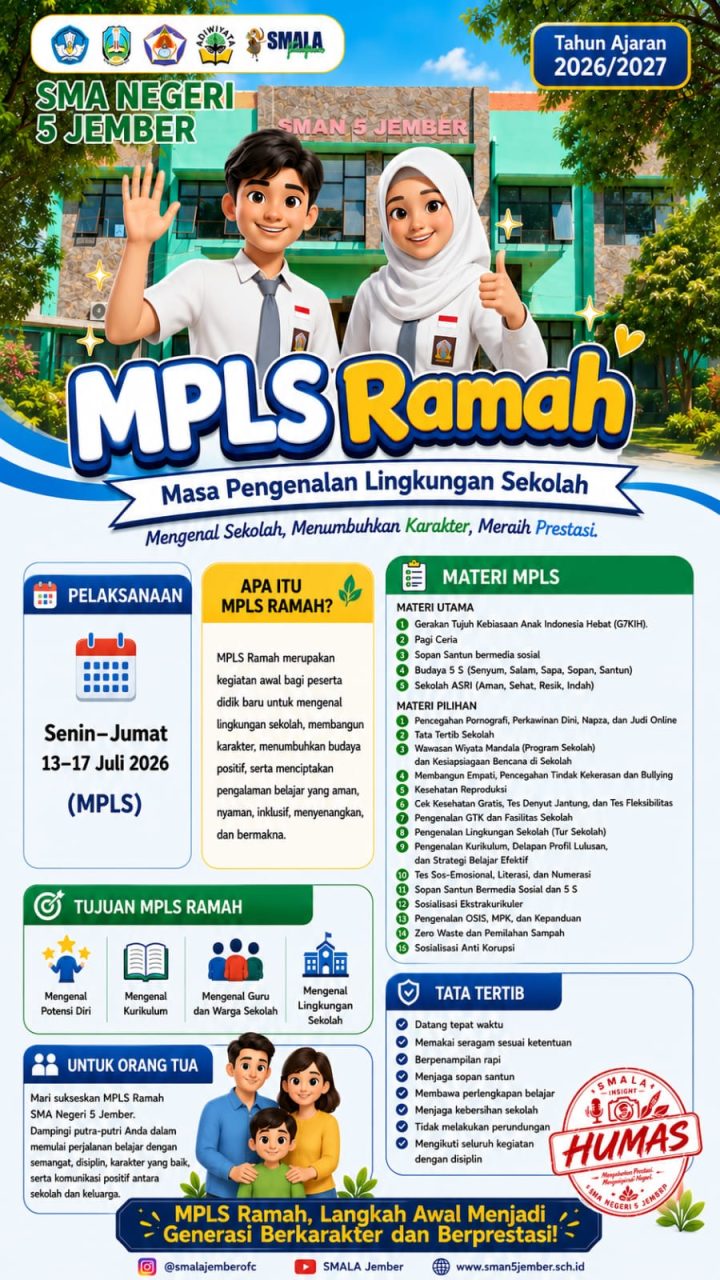 ✨MASA PENGENALAN LINGKUNGAN SEKOLAH RAMAH SMAN 5 JEMBER✨